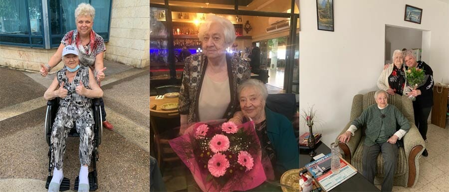 אחיות לנה ואולגה גרוסמן שטופלו במסגרת הוספיס בית